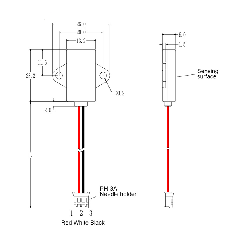 Sanqiaohui Non-Contact Liquid Level Sensor IP67 Waterproof Water Level Detector Capacitive Liquid Proximity Sensor 3