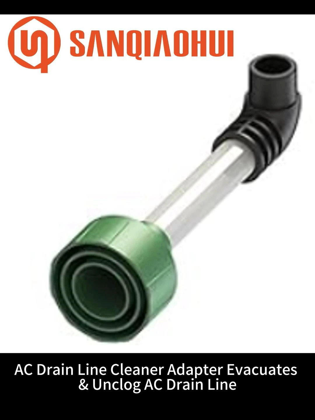 מתאם לניקוי צינור ניקוז AC לפינוי וסתימה בצינור ניקוז AC - HVAC ל-PVC כלי לניקוי צינור ניקוז AC - התאמה אוניברסלית לפתיחת סתימה בצינור ניקוז AC - כלי ניקוי צינור ניקוז AC - נראות ברורה 1