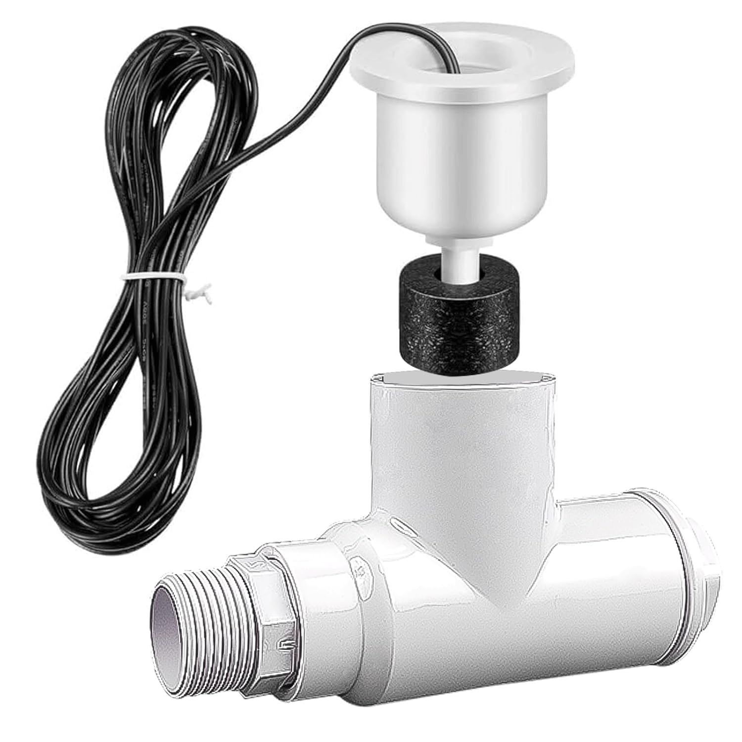 Interruptor de flotador de condensado HVAC para drenaje de aire acondicionado: interruptor de seguridad con apagado automático por desbordamiento, diseñado para climas cálidos y húmedos como el de Florida, compatible con la mayoría de los sistemas de aire acondicionado y climatizadores centrales. 7