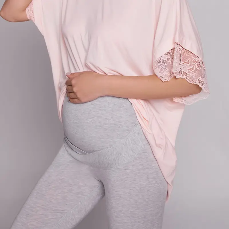 Maternity Cropped Leggings Women Wholesale - 4