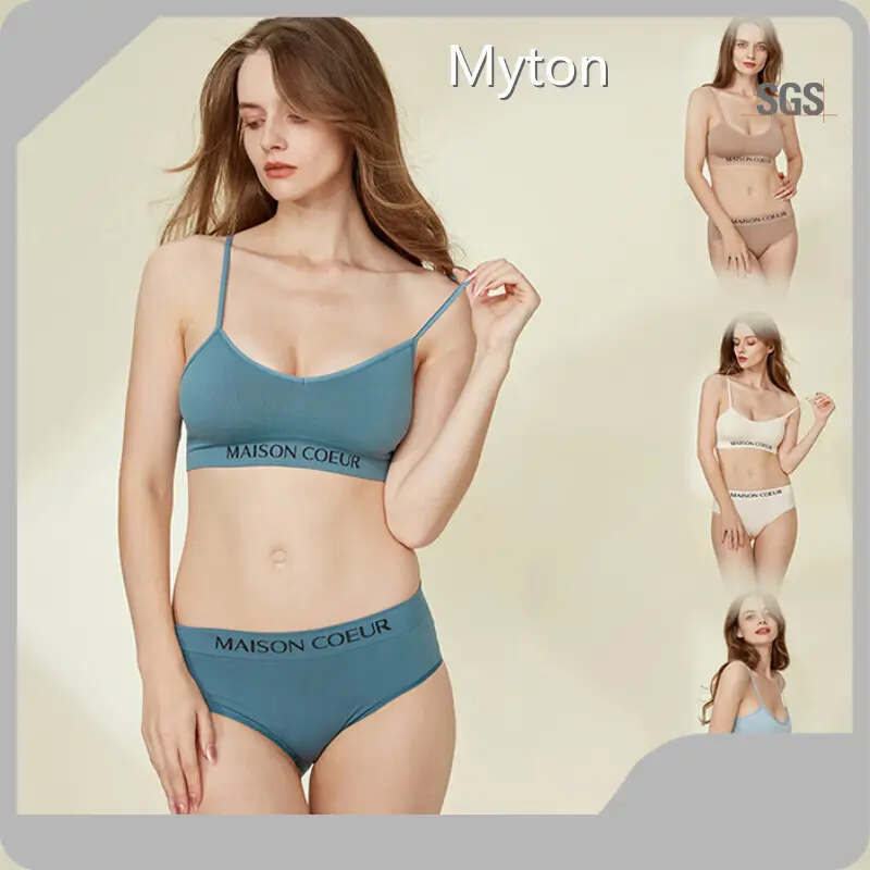 Seamless Bra Panty Set Seamless Bra and Pantie Set; Seamless Top - - 1