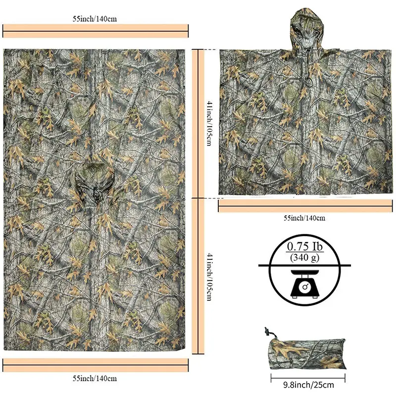 Hot Camouflage Clothing Manufacturers 100% Polyester +PU Loogu Brand 4