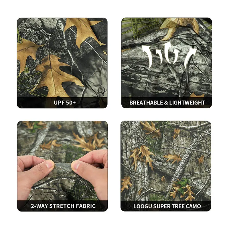 Camouflage Tops Ladies 94% Polyester+ 6% Spandex Loogu 4