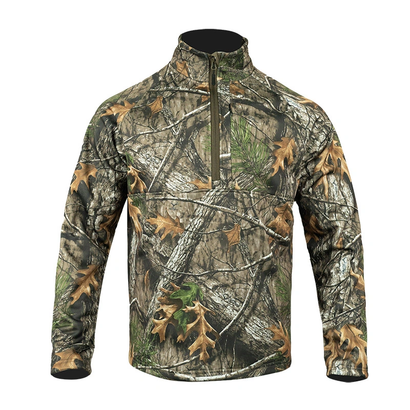LOOGU Hunting Mid-Layer 1/4 Zip Fleece Pullover Super 1