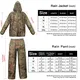 Camo Rain Suit for Hunting Super Tree Loogu Brand M-2XL 5