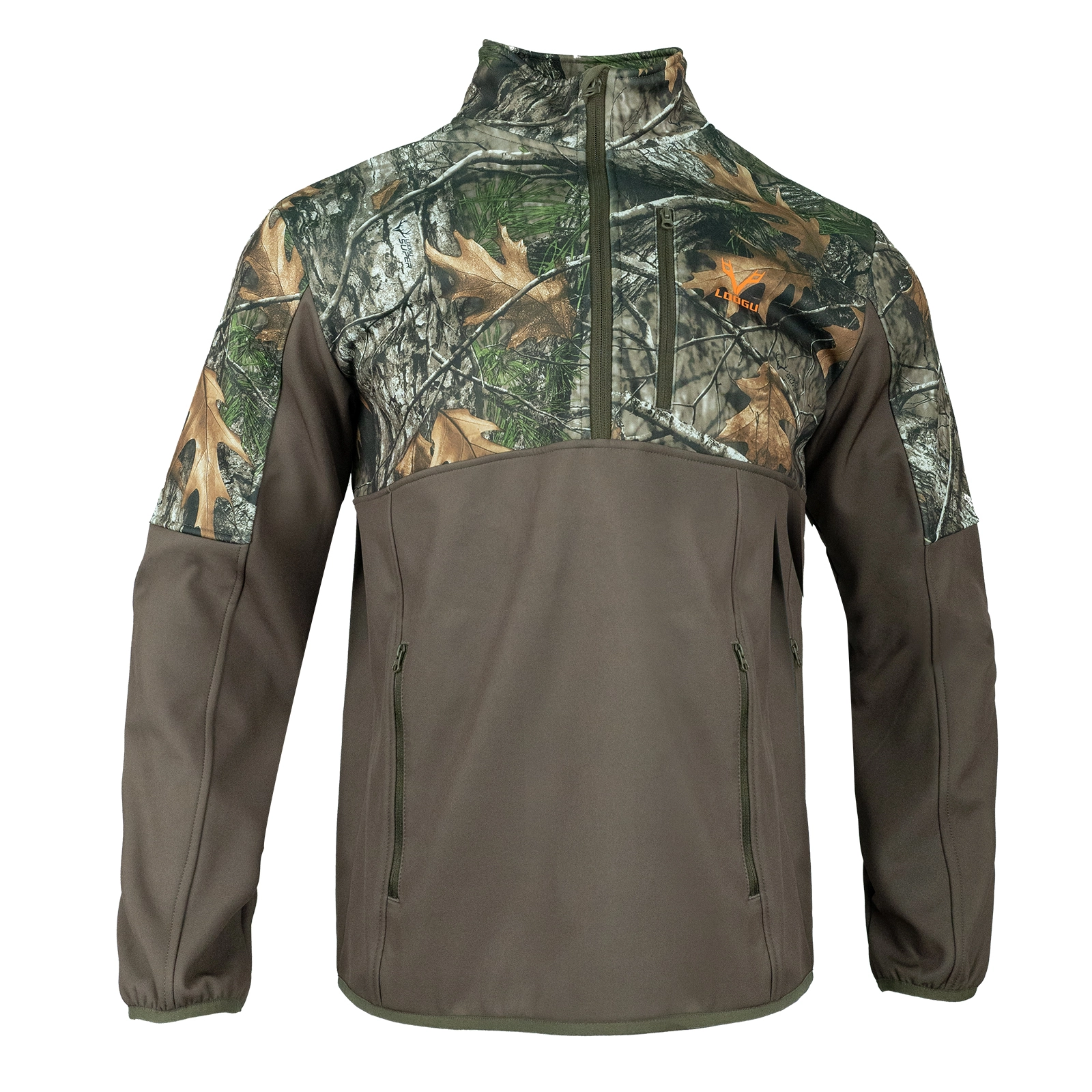 LOOGU Hunting 1/4 Zip Insulated Pullover Taillenärmel immer 1