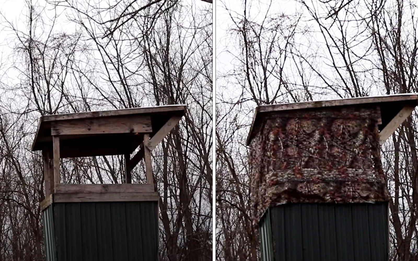 Quickly camouflage your hunting platform and watchtower, ready to welcome your prey 8