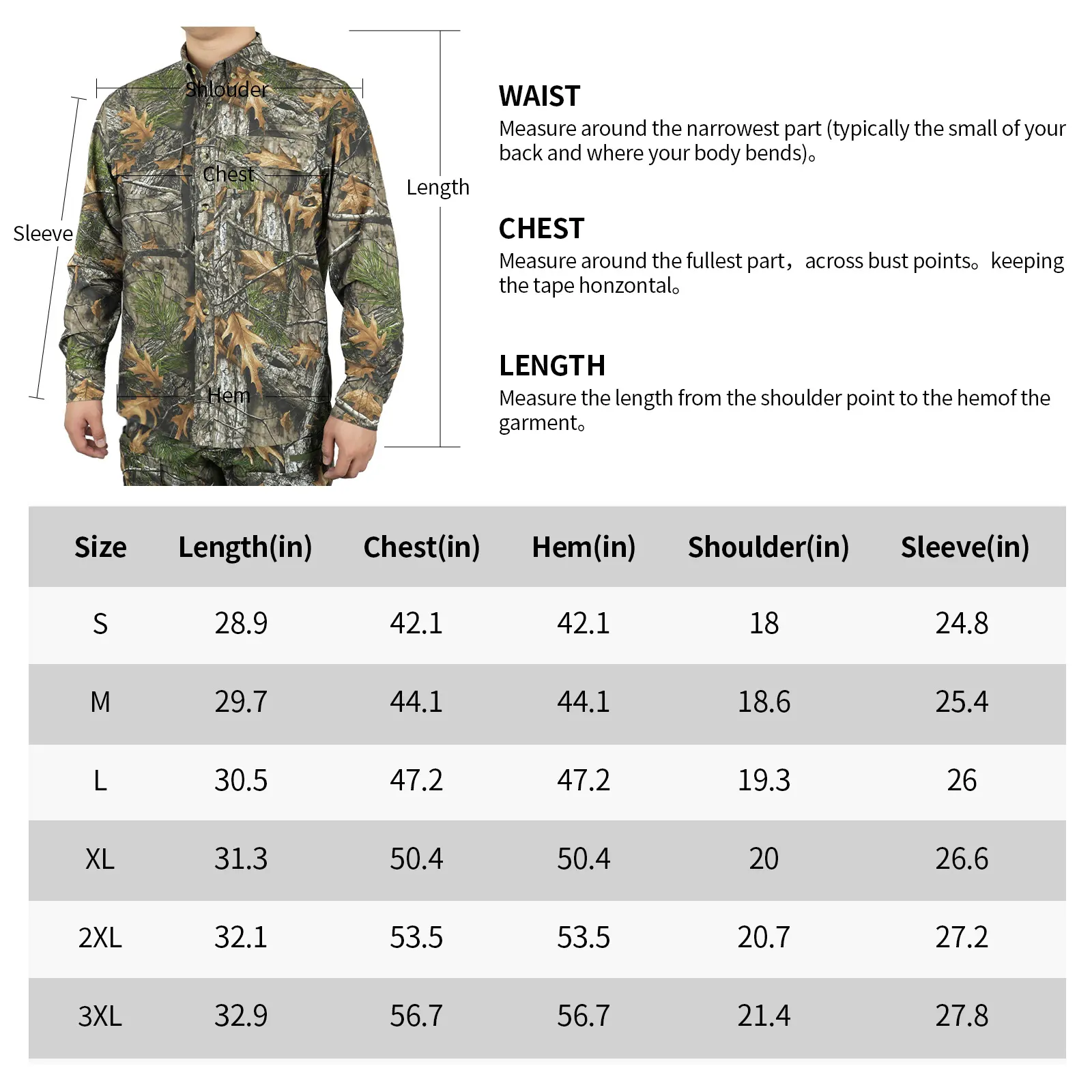 Camo Shirts for Men Loogu Brand Super Tree 100% Polyester 8
