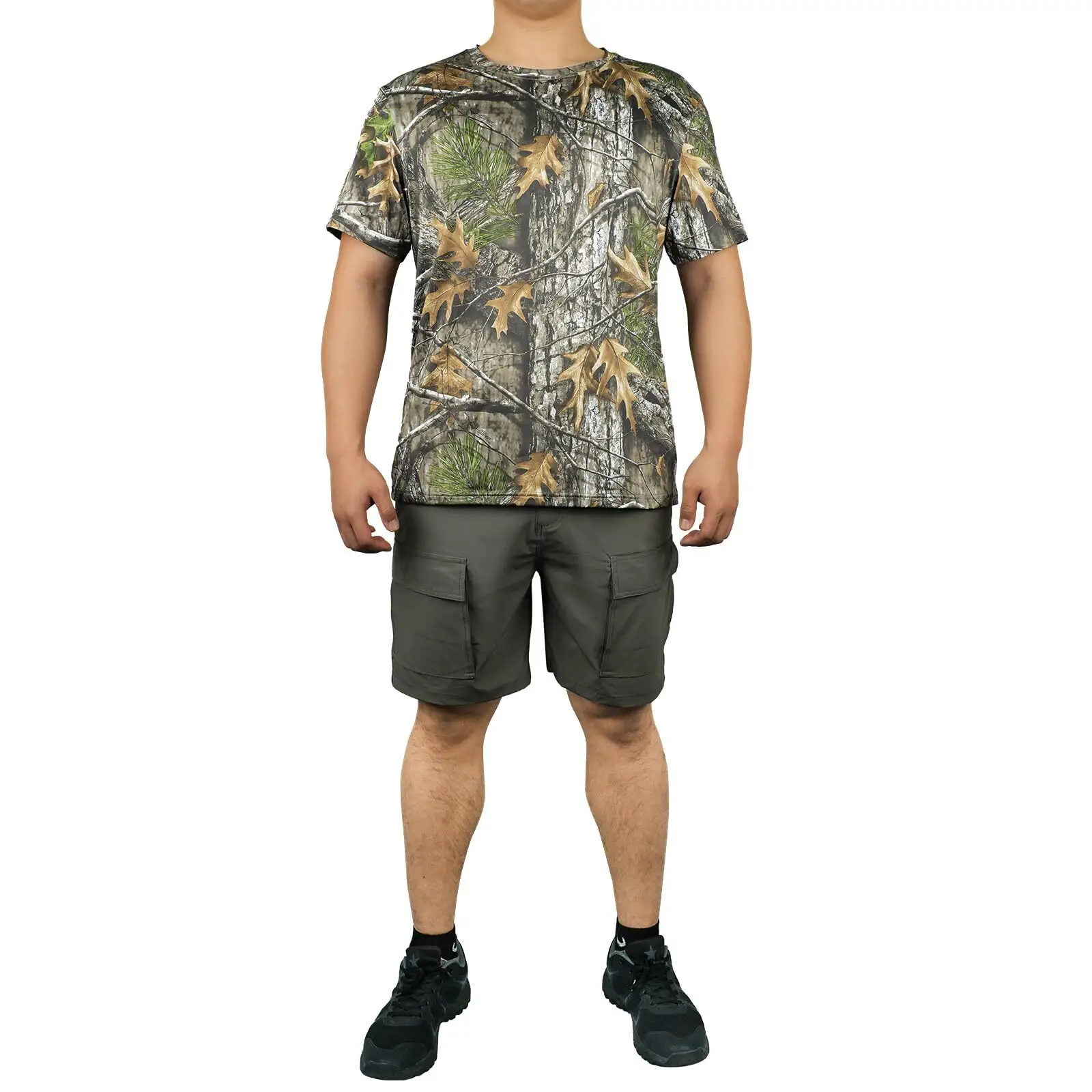 Camo Hunting Shirt Bulk Buy 94% Polyester+ 6% Spandex Loogu 3