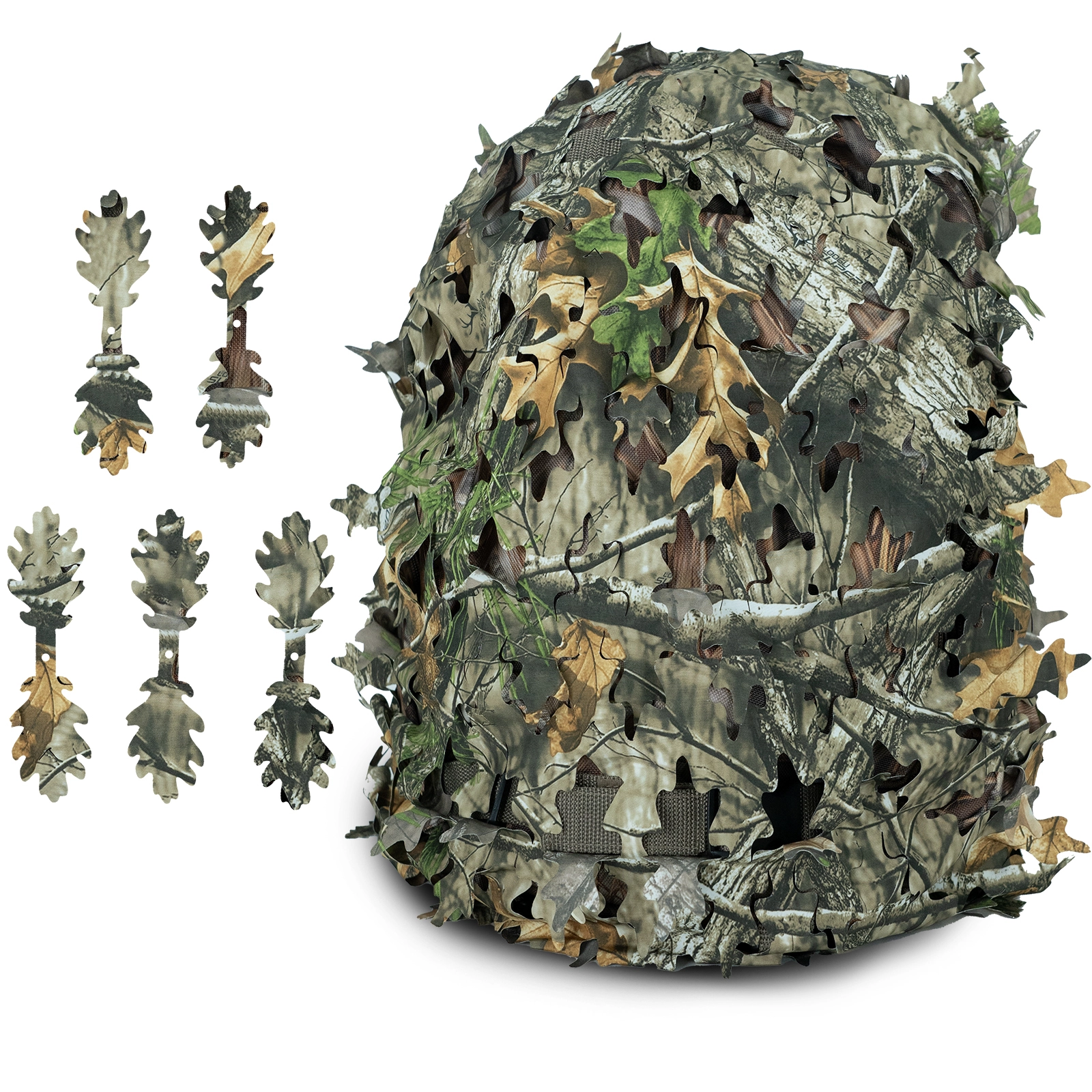 Funda para mochila de camuflaje LOOGU SUPER TREE - Corte de hojas de malla transpirable 1