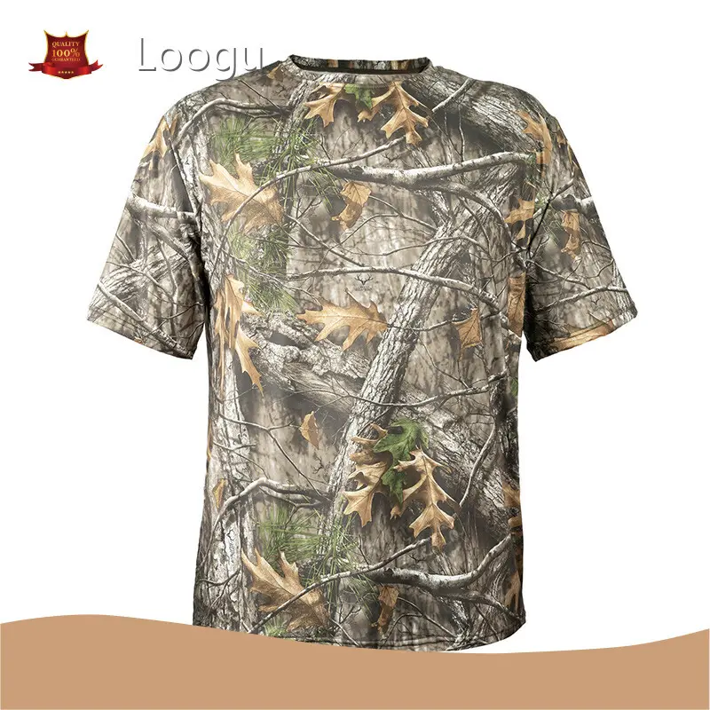 Camo Hunting Shirt Bulk Buy 94% Polyester+ 6% Spandex Loogu 1