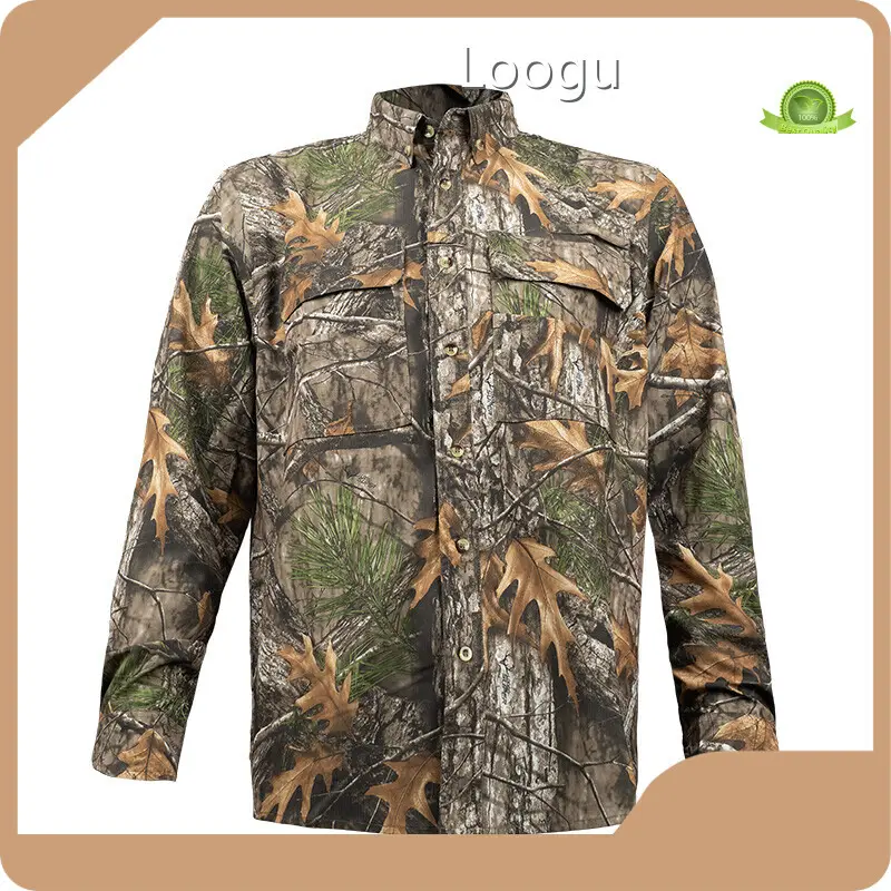 Camo Shirts for Men Loogu Brand Super Tree 100% Polyester 1