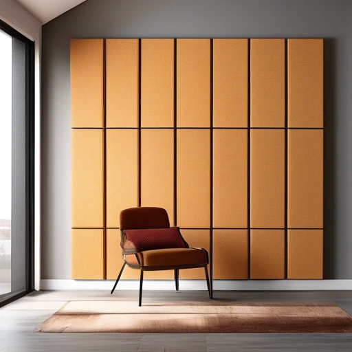 Decorative Acoustic Wall Panels - Pack of 6 1