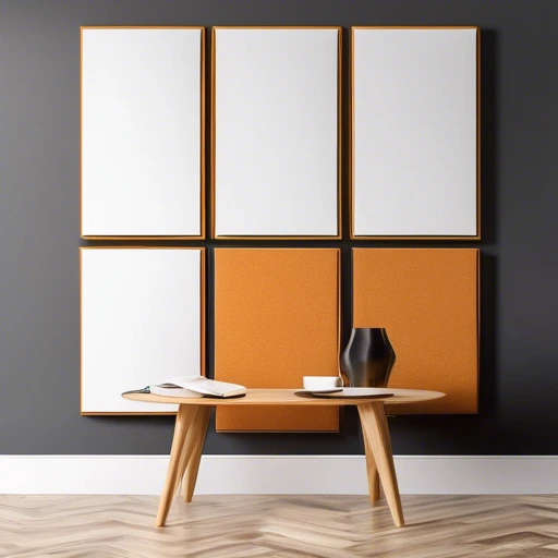 Set mit 4 dekorativen Akustikplatten – Geräuschreduzierung und elegantes Design 1