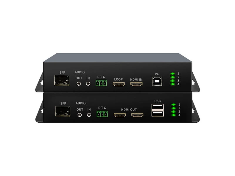Extensor de fibra de vídeo ultra claro ETV-1620-KVM-4K60KVM 1
