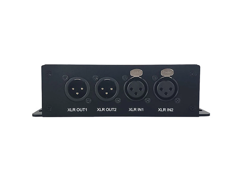 Broadcast XLR audio to fiber optic extender 1