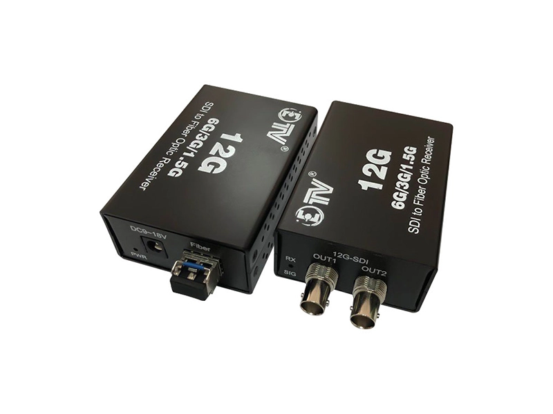 12g sdi fiber converter 4K SDI to fiber optic Transmitter and Receiver for TV Station Studio 1