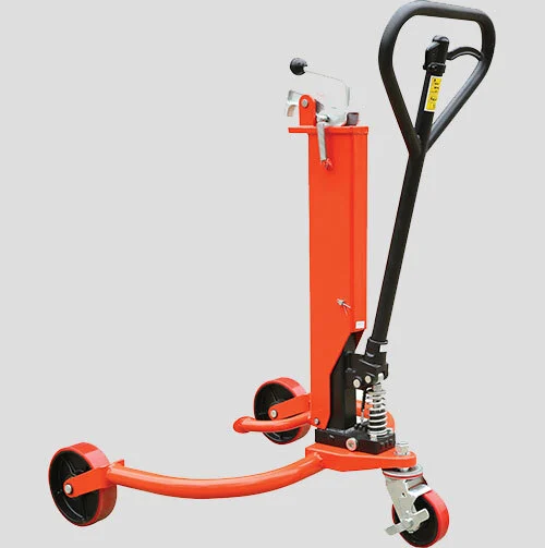 Veículo de manuseio de tambor de óleo hidráulico manual de três rodas 1