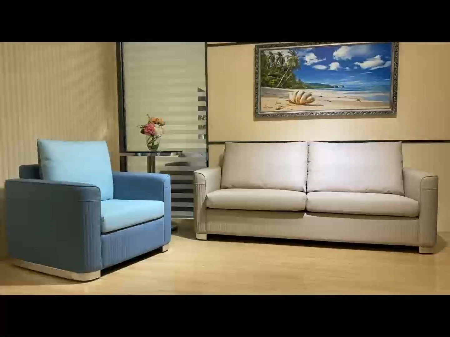 Light gray hotel sofa（S5289） 1
