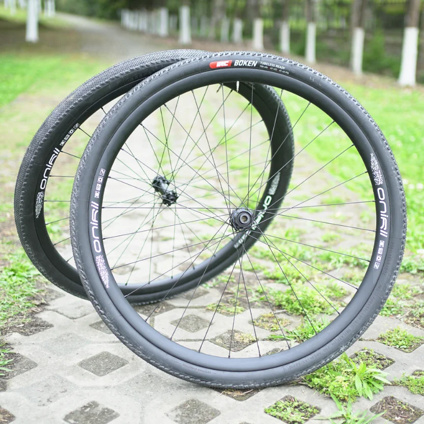 2024 Nuovo 700c Strada di Ghiaia Bicicletta da Sci di Fondo Set di Ruote All Terrain Ruota per Freno a Disco Ultraleggero in Lega di Alluminio Gs Ruota 4