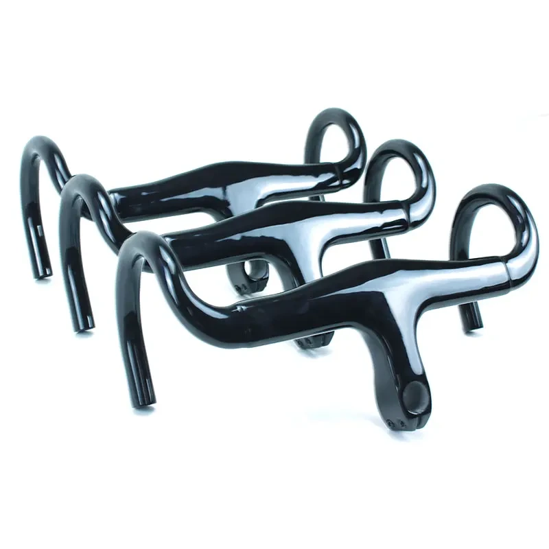 Venda quente toray fibra de carbono t700 guiador da bicicleta carbono integrado todos os cabos internos guidão bicicleta estrada 1