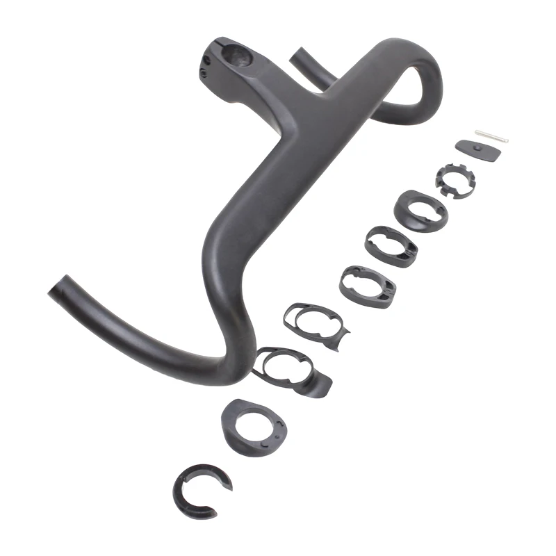 Carbon Fiber Integrated Handlebar Fully Hidden Cable Road Drop Bar Aero/Time Trial Bar OEM/ODM Custom Ultra-Light Racing Bike Components 2