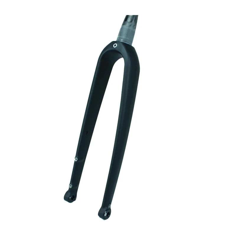 Offre spéciale frein à disque câble interne mat à travers l'essieu fourche en carbone vélo de route 700c disque 700c fourche vélo fourche avant 1