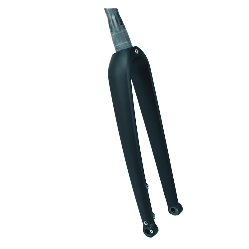 Offre spéciale frein à disque câble interne mat à travers l'essieu fourche en carbone vélo de route 700c disque 700c fourche vélo fourche avant 5
