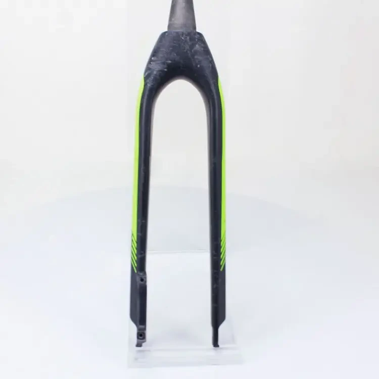 Garfo cônico para bicicleta mtb de fibra de carbono 26er, garfo rígido para freio a disco 1