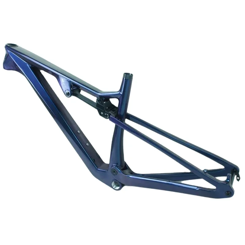 Vendita calda! Frame di enduro di carbonio T800-sospensione completa, cavo interno, asse thru 12x148mm, build personalizzata, nero opaco 1