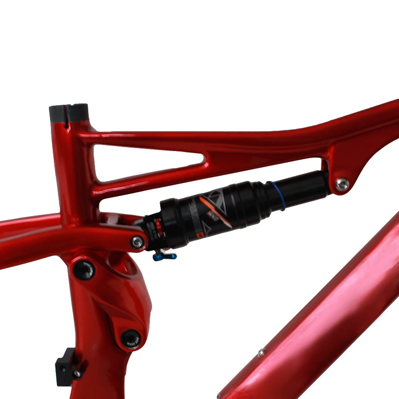 Nova moda disco-freio suspensão completa mountain bike cabo interno através do eixo modelo de segurança chinês carbono t800 bicicleta quadro fosco 4