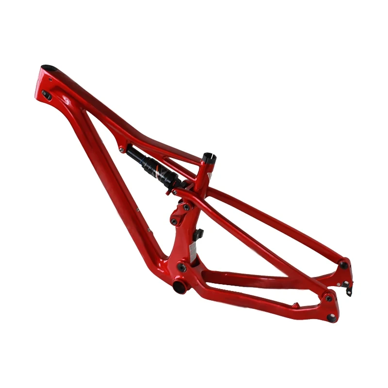 Nouvelle mode frein à disque suspension complète VTT câble interne modèle d'essieu traversant sécurité carbone chinois T800 cadre de vélo mat 1