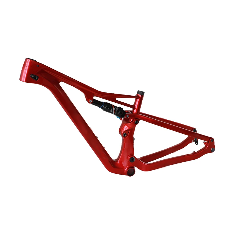 Disc-brake Matte Mtb Xc Carbon Frame 29er Boost Full Suspension Internal Cable Carbon T800 Frame Bicycle Cuadro Mtb Suspension 3