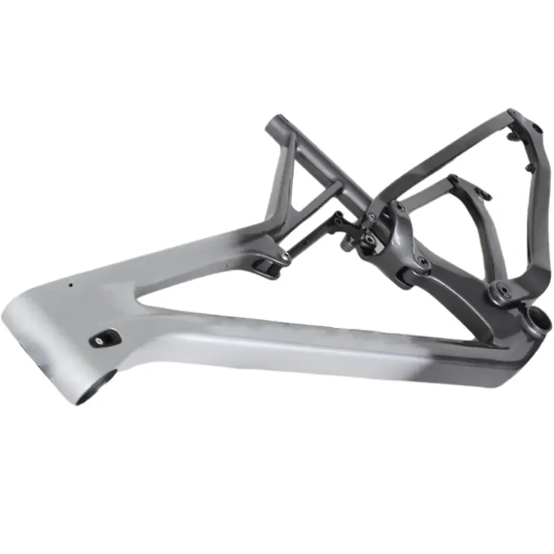 2024 Custom Design Full Suspension Xc Bike Frame Thru-axle Model Bicycle Frame Carbon Suspension Chinese T800 Carbon Bike Frame 6