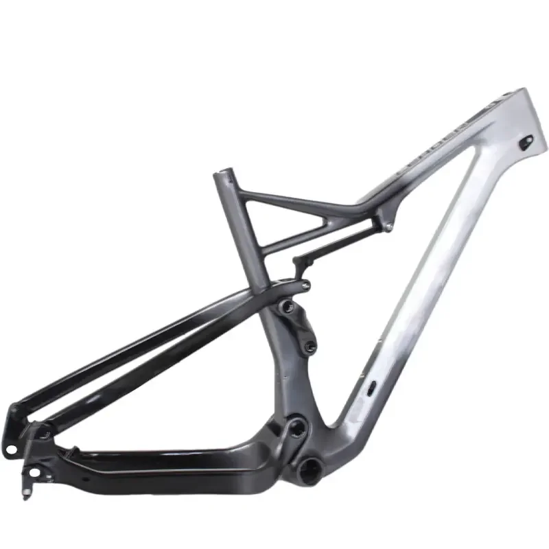 2024 Custom Design Full Suspension Xc Bike Frame Thru-axle Model Bicycle Frame Carbon Suspension Chinese T800 Carbon Bike Frame 4