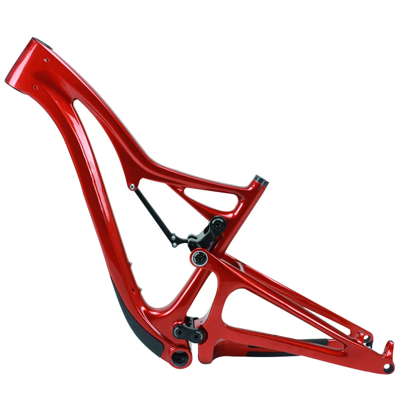Nuovo design cavo interno sospensione completa bici da enduro telaio in carbonio perno passante modello carbonio T800 parti di biciclette telaio della bici 3