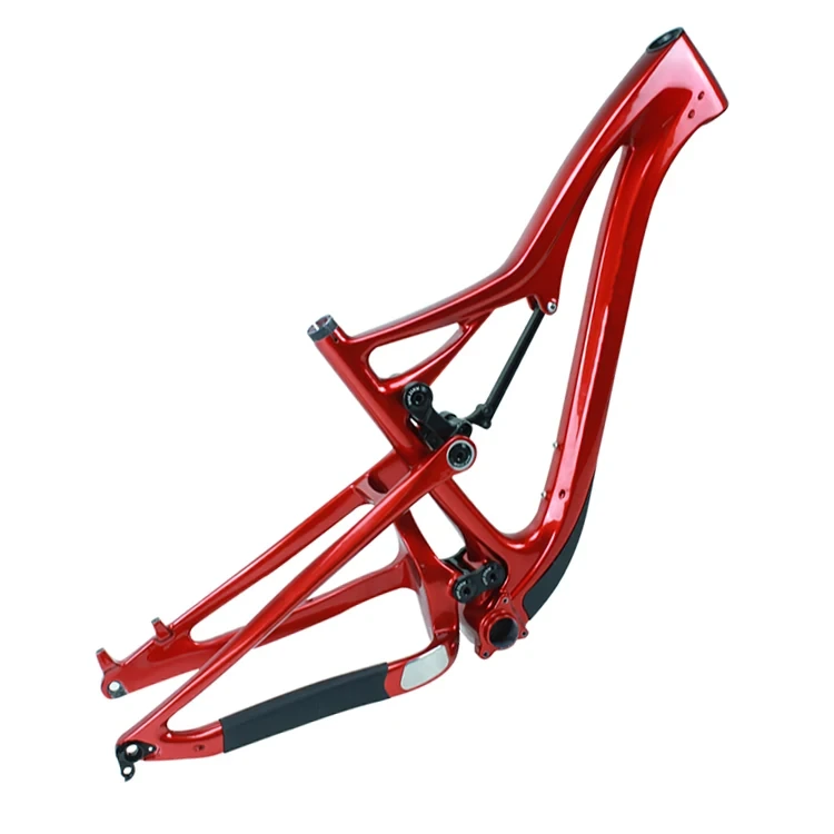 New Design Internal Cable Full Suspension Enduro Bike Carbon Frame Thru-axle Model Carbon T800 Bicycle Parts Bike Frame 1