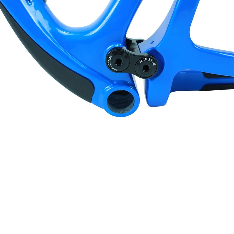 Nuovo design Telaio Mtb in carbonio 29er Sospensione completa Freno a disco Cavo interno Telaio Mtb 29er Sospensione in carbonio 6