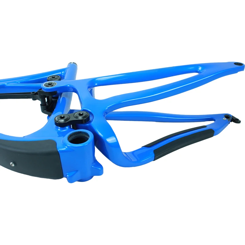 Frame di bici enduro di carbonio T800 - sospensione completa, routing dei cavi interni, design dell'asse 3