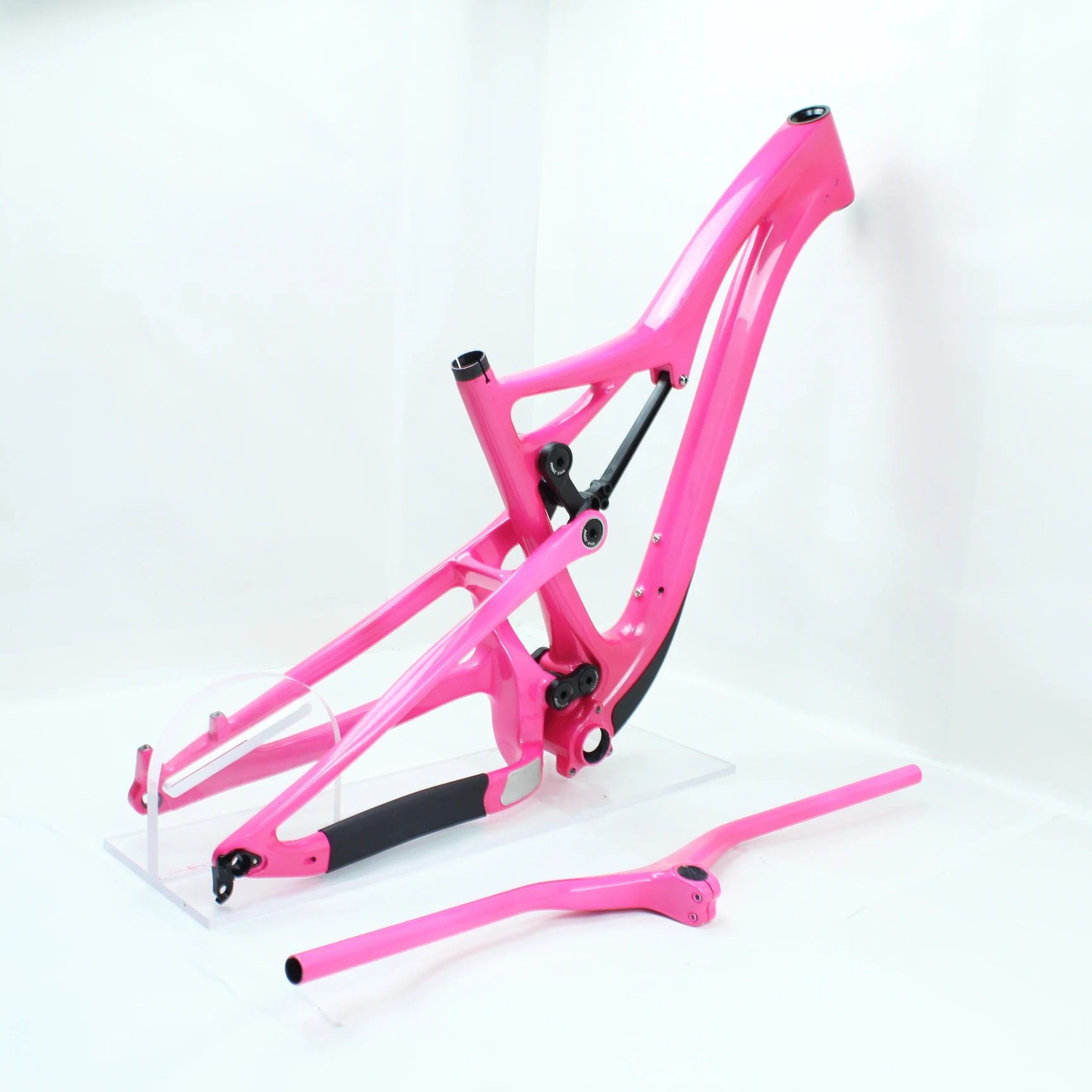 Quadro de mountain bike de suspensão total Enduro | Fibra de carbono T800 | Eixo passante Boost de 29 polegadas e 148 mm | Nível de competição AM 6
