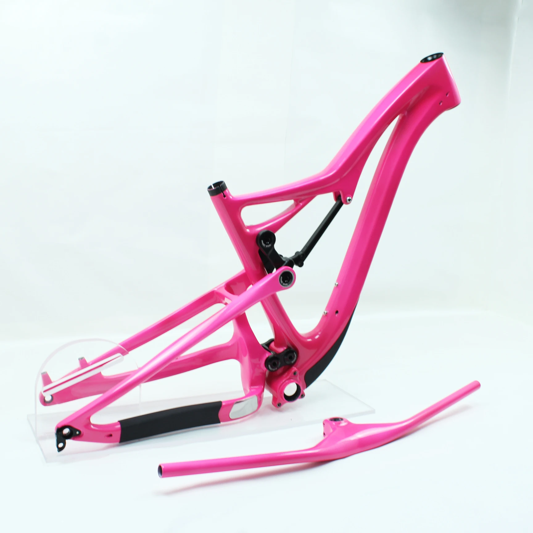 Quadro de mountain bike de suspensão total Enduro | Fibra de carbono T800 | Eixo passante Boost de 29 polegadas e 148 mm | Nível de competição AM 3