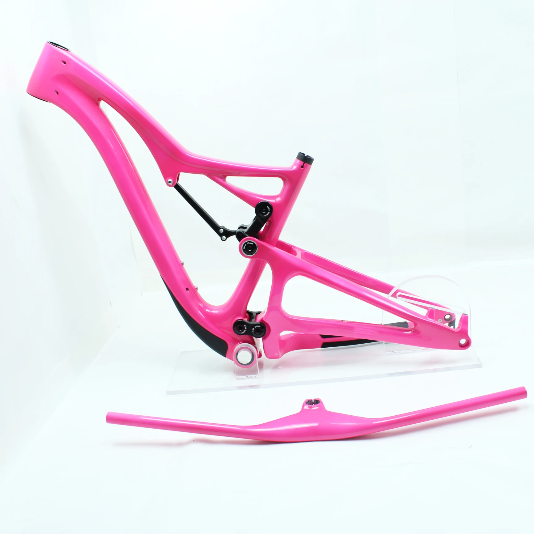 Quadro de mountain bike de suspensão total Enduro | Fibra de carbono T800 | Eixo passante Boost de 29 polegadas e 148 mm | Nível de competição AM 5