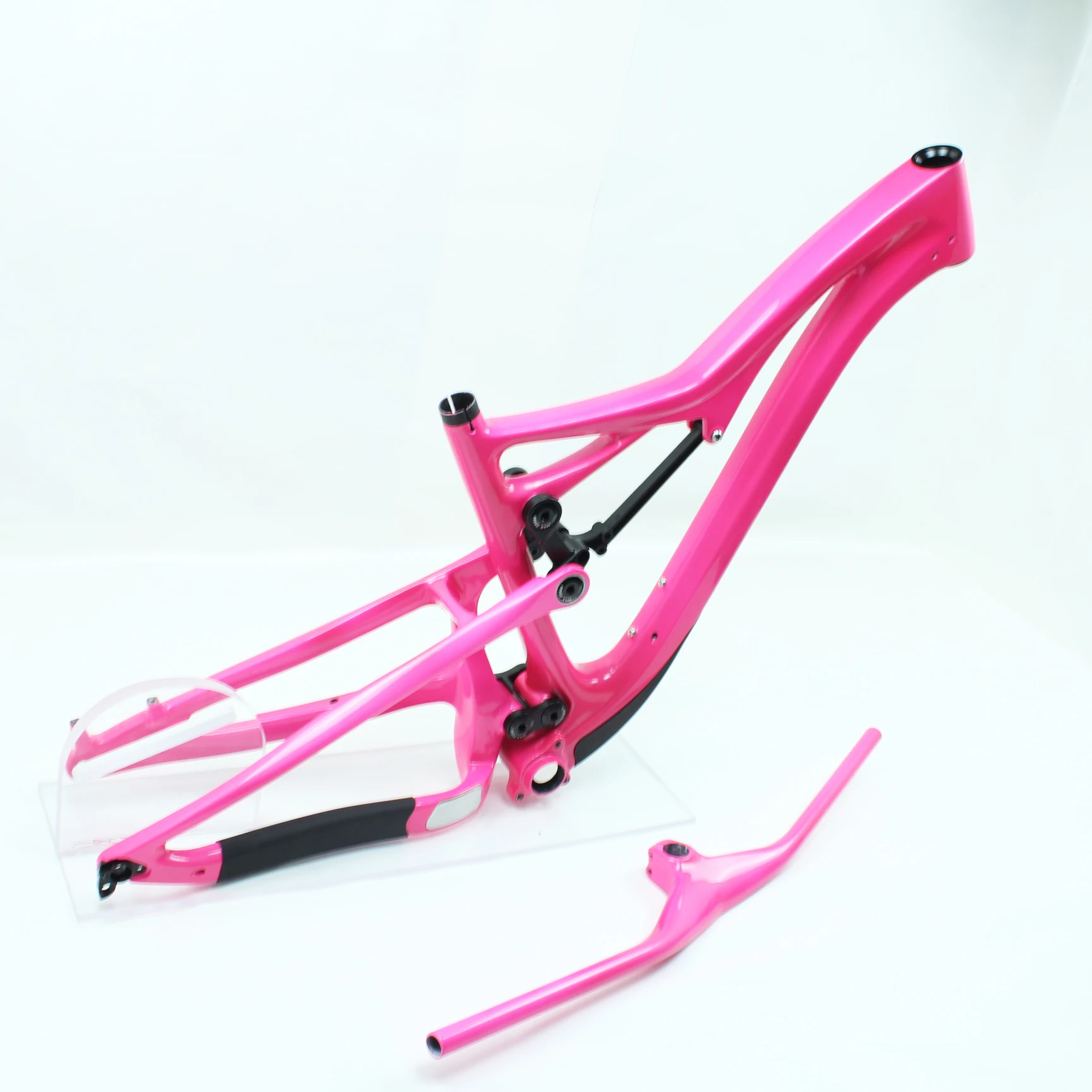 Quadro de mountain bike de suspensão total Enduro | Fibra de carbono T800 | Eixo passante Boost de 29 polegadas e 148 mm | Nível de competição AM 4