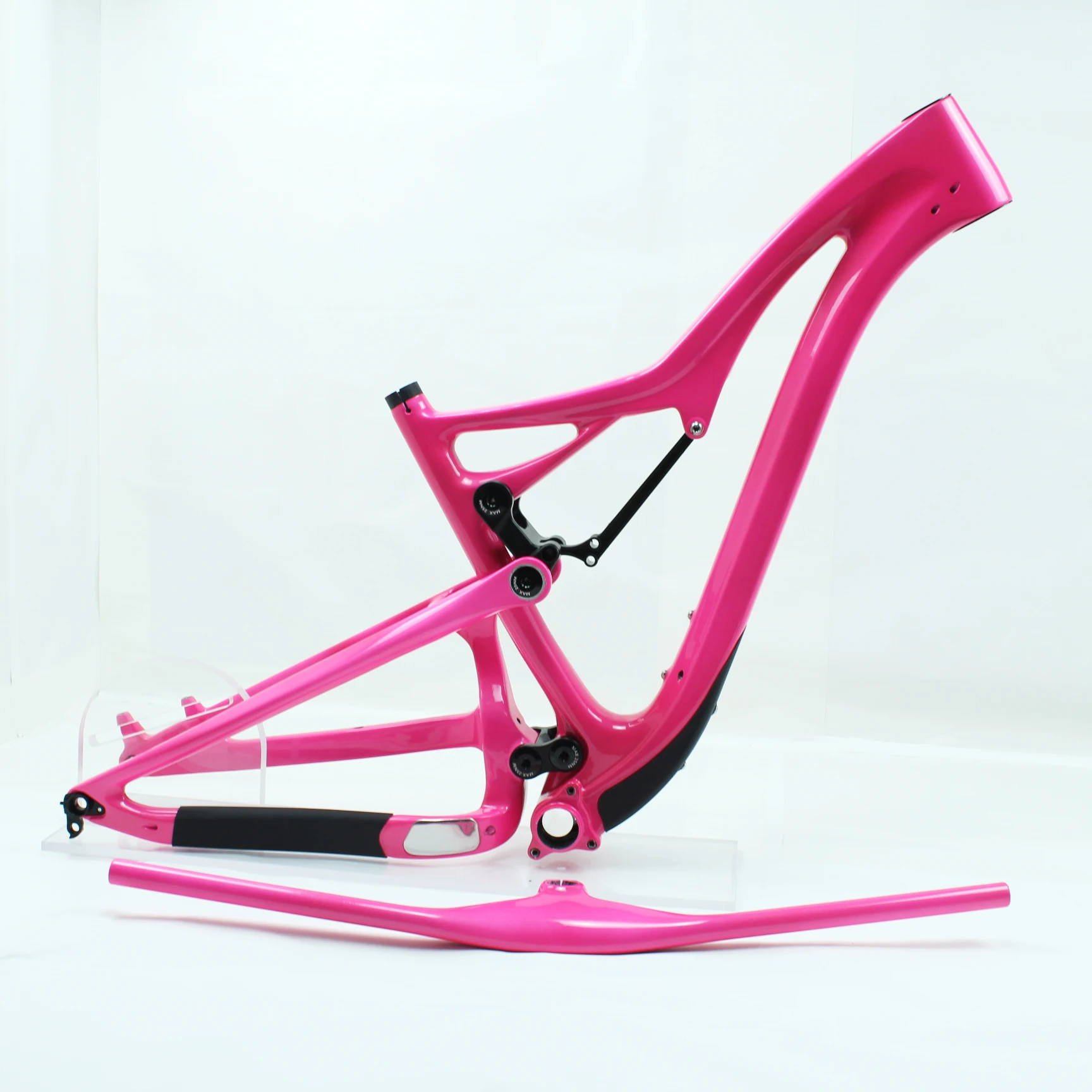 Quadro de mountain bike de suspensão total Enduro | Fibra de carbono T800 | Eixo passante Boost de 29 polegadas e 148 mm | Nível de competição AM 1