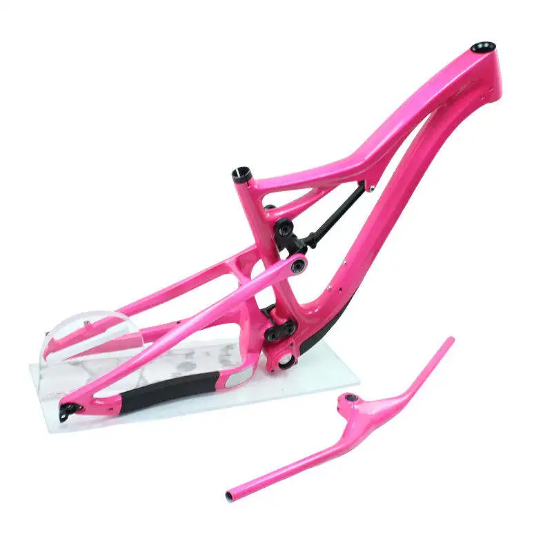 Hot Selling Products 2024 China Carbon Frame Disc Brake Matte Surface Processing Mode Carbon Full Suspension 29er Frame 1