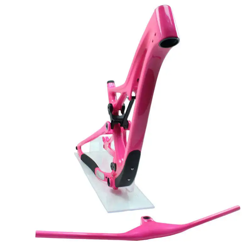 Novos produtos 2024 quadro de suspensão completa de carbono cabo interno através do eixo modelo gancho traseiro carbono t800 quadro de bicicleta de carbono chinês 2