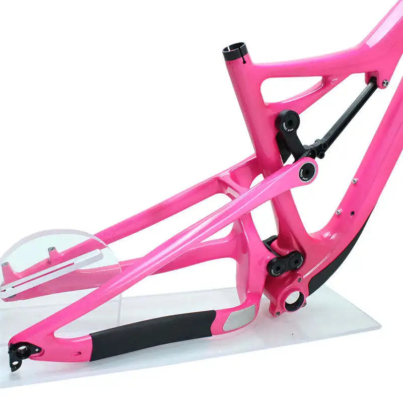 Novos produtos 2024 quadro de suspensão completa de carbono cabo interno através do eixo modelo gancho traseiro carbono t800 quadro de bicicleta de carbono chinês 4