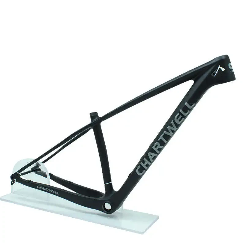 Telaio personalizzato in fibra di carbonio Cavo interno opaco per mountain bike Telaio per bicicletta Mtb Gancio posteriore a sgancio rapido 1
