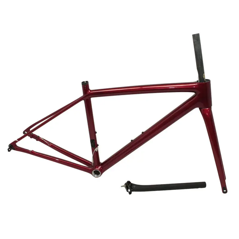 Disc Brake Carbon Fiber Gravel Bike Frame 700c Cyclocross Frame Road Bicycle Frameset 1