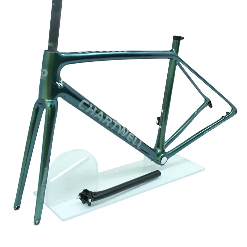 Estrada 700c disco bicicleta cabo interno quadro de fibra carbono bicicletas estrada carbono t700 quadro para bsa suporte inferior 1